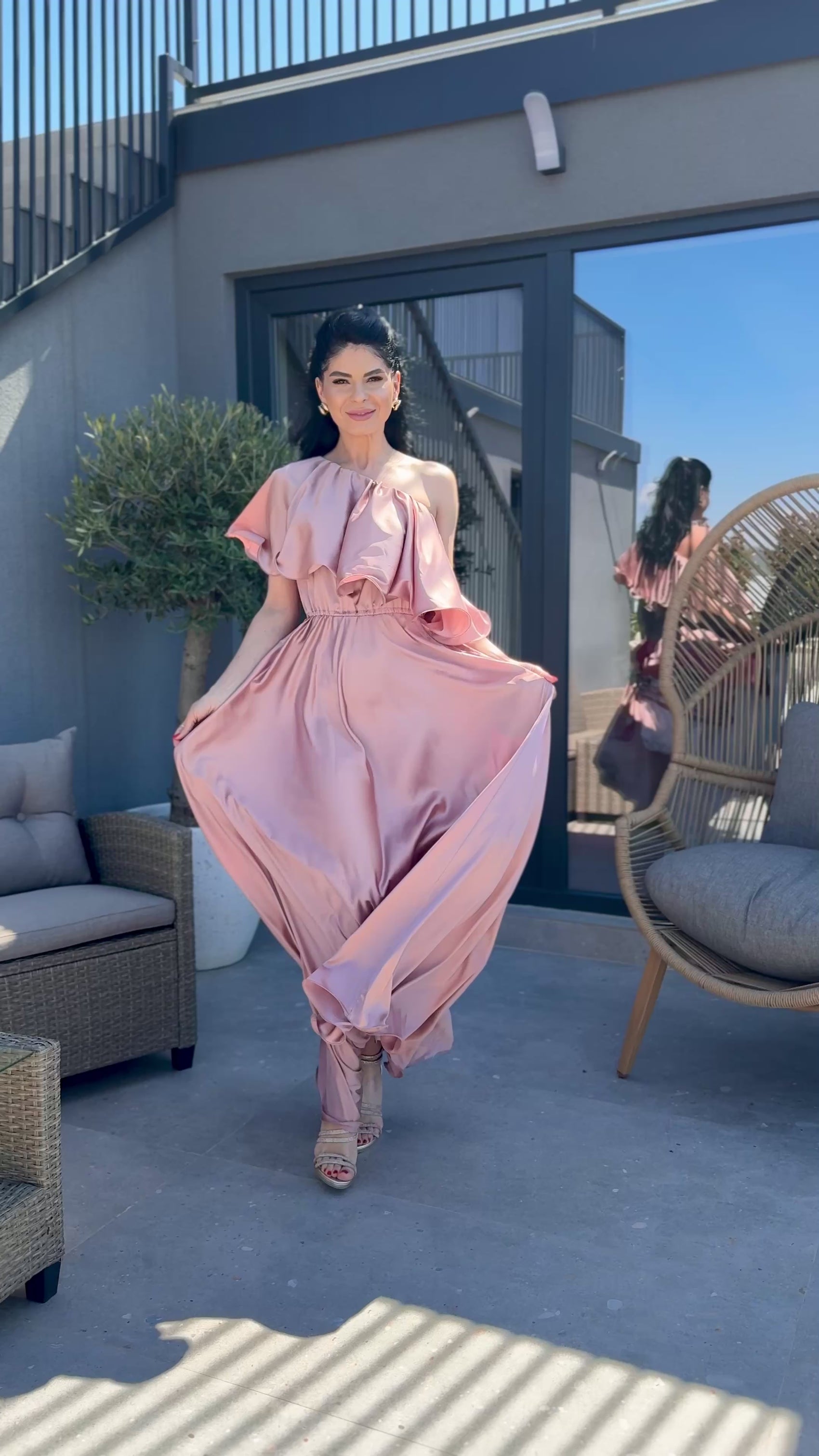 Rochie Karissa - Roz Pudră