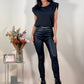 Colanti Piele Eco - Negru