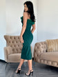 Rochie Edena - Verde Inchis