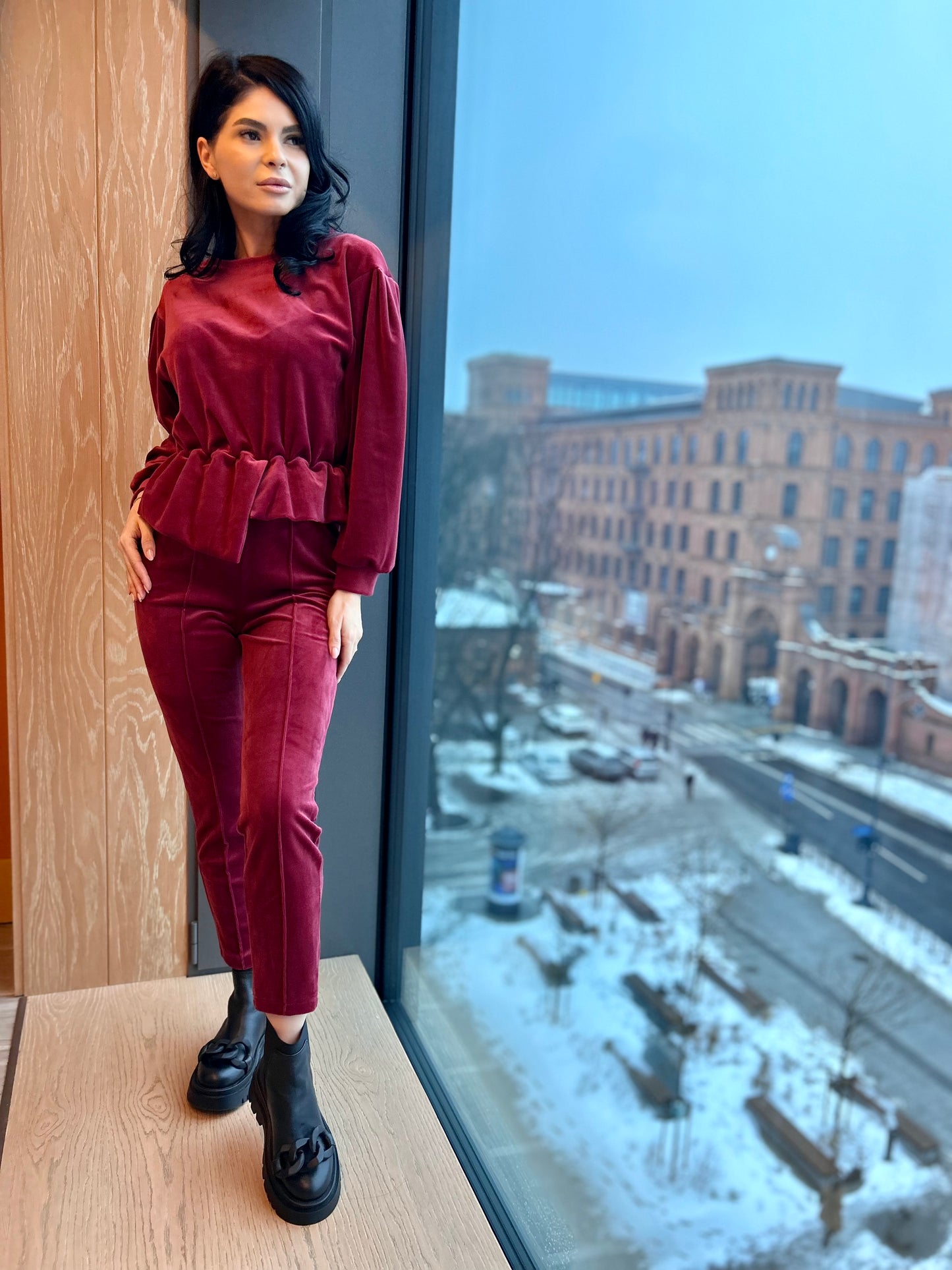Costum Evelyn - Bordo