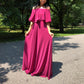 Rochie Lunga ELIZA - Viva Magenta