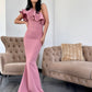 Rochie Lunga SIMINA - Roz Pudra