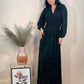 Rochie Rimma Long - Glitter Green