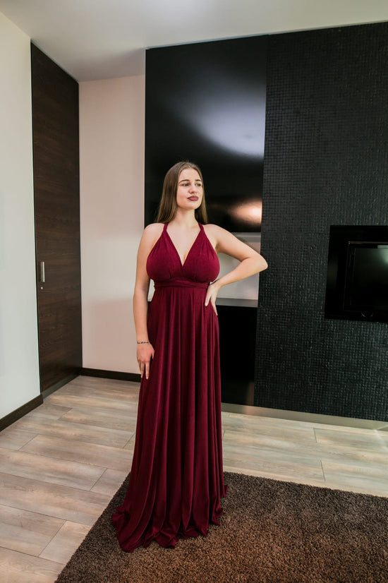 Rochie VERSATILA - BORDO