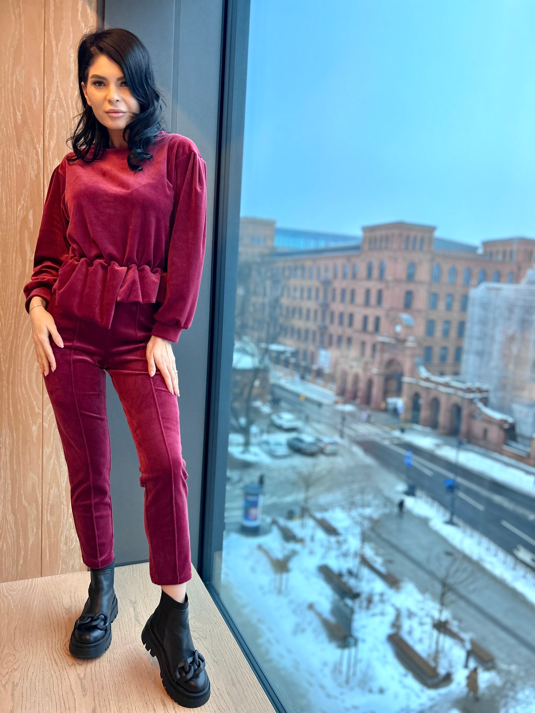 Costum Evelyn - Bordo