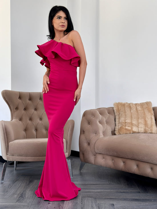 Rochie lunga SIMINA - Fucsia