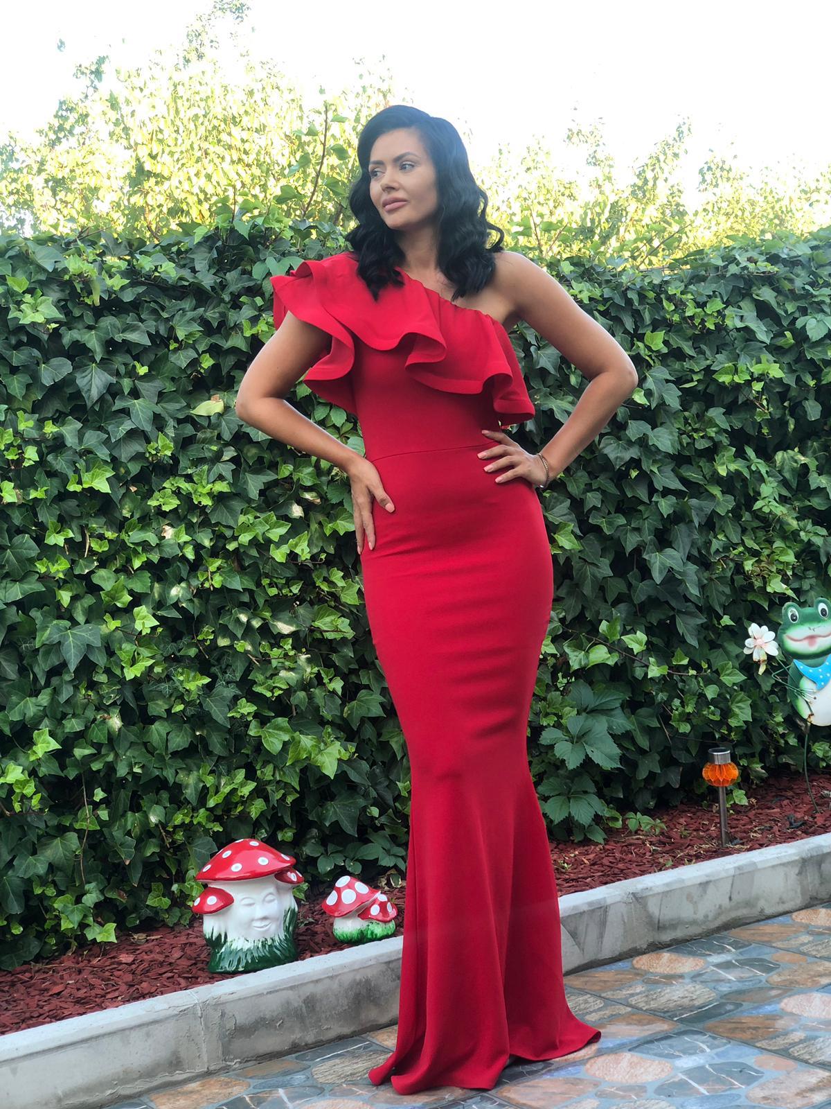 Rochie Lunga SIMINA - Rosu