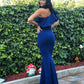 Rochie Lunga SIMINA - ALBASTRU ELECTRIC