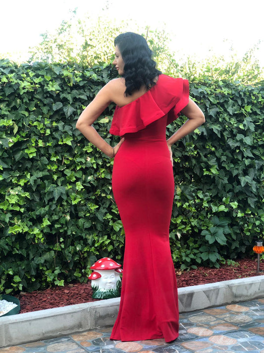 Rochie Lunga SIMINA - Rosu