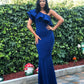 Rochie Lunga SIMINA - ALBASTRU ELECTRIC