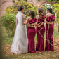 Rochie lunga SIMINA - Bordo