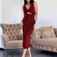 Rochie Flora - Rosu Inchis