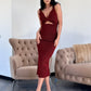 Rochie Flora - Rosu Inchis