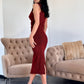 Rochie Flora - Rosu Inchis