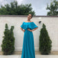 Rochie Lunga ELIZA  - Pal Turcoaz