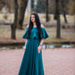Rochie Lunga ELIZA  - Verde Marin