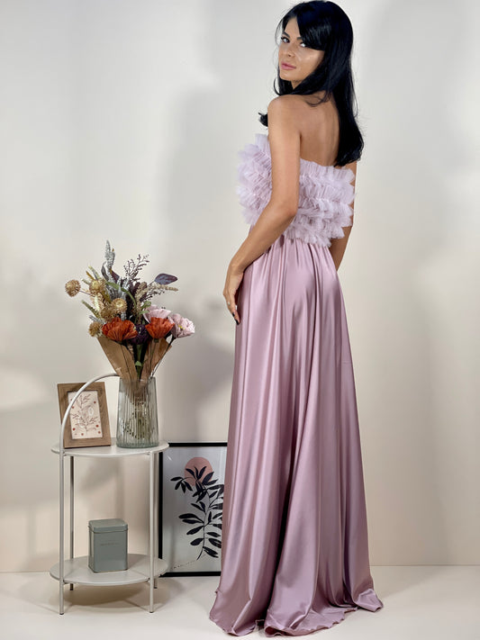 Rochie Tiffany - Roz Pudra