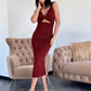 Rochie Flora - Rosu Inchis