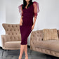 Rochie Eva - Bordo